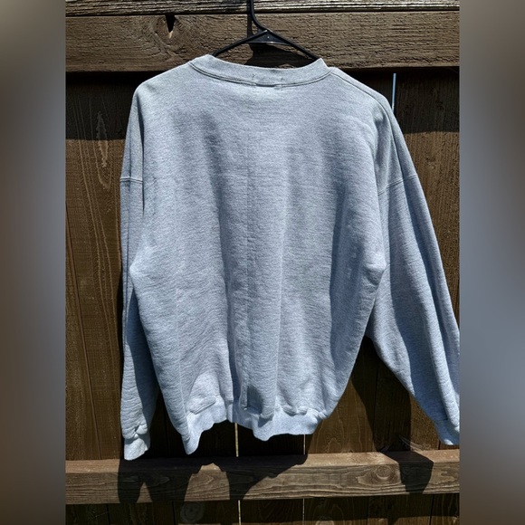 Vintage American Flag Gray Men's Sweater - Picture 2 of 3